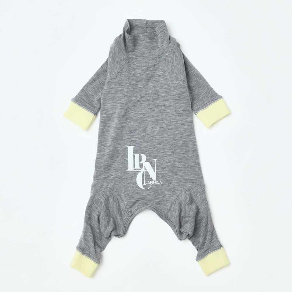 ロンスプ　ピンク✖️グレー ロンパース【グレー】 | LAPINICA